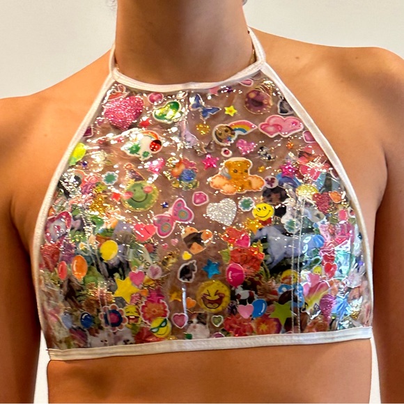 Festival Sticker Crop Top - Picture 3 of 4